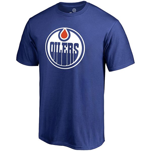 Men's Fanatics Branded Navy Edmonton Oilers Primary Logo T-Shirt