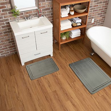 The Big One® Border Memory Foam Bath Rug