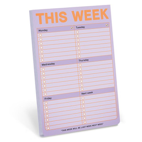 Knock Knock This Week To Do List Notepad