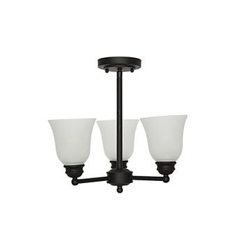 Catalina 3-Light Semi-Flush Mount Ceiling Light