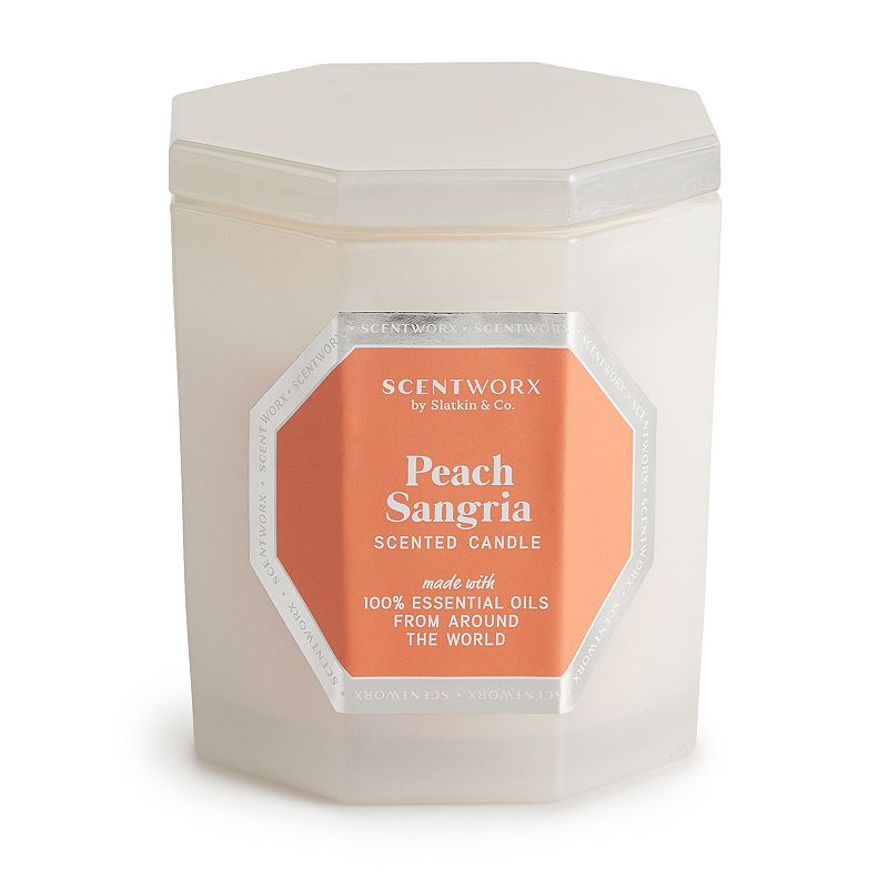 ScentWorx by Slatkin & Co. Peach Sangria Candle - 14.5 oz, Multicolor