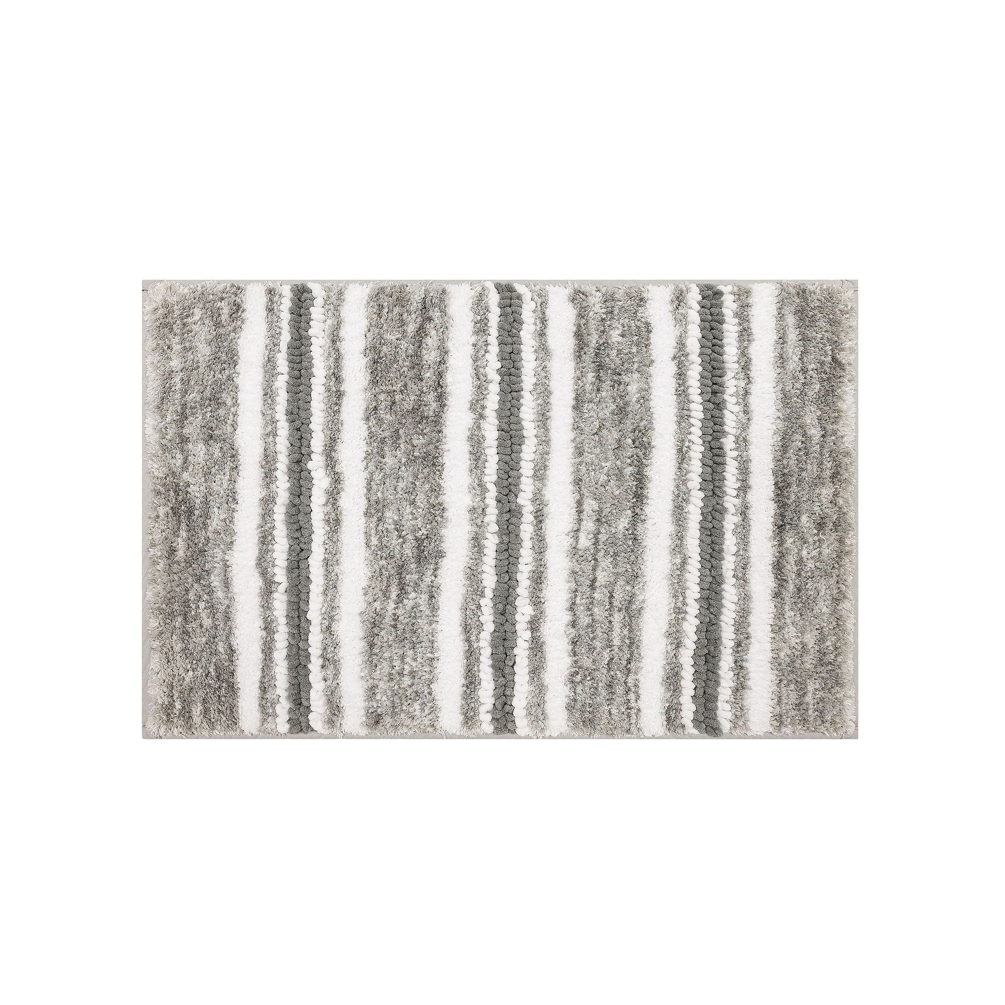 Sonoma Goods For Life® Texture Striped Bath Rug, Gray