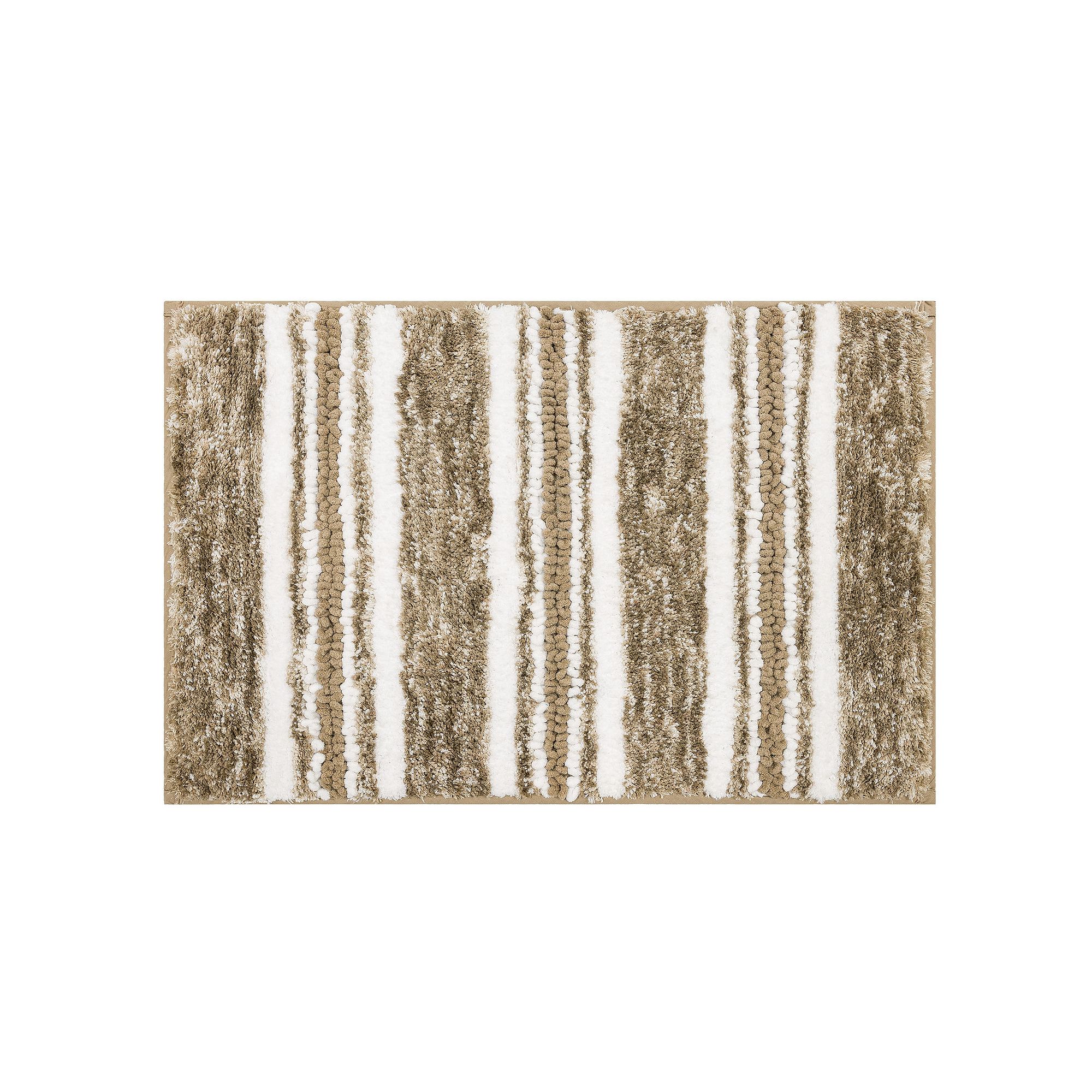 Sonoma Goods For Life® Texture Striped Bath Rug, Linen