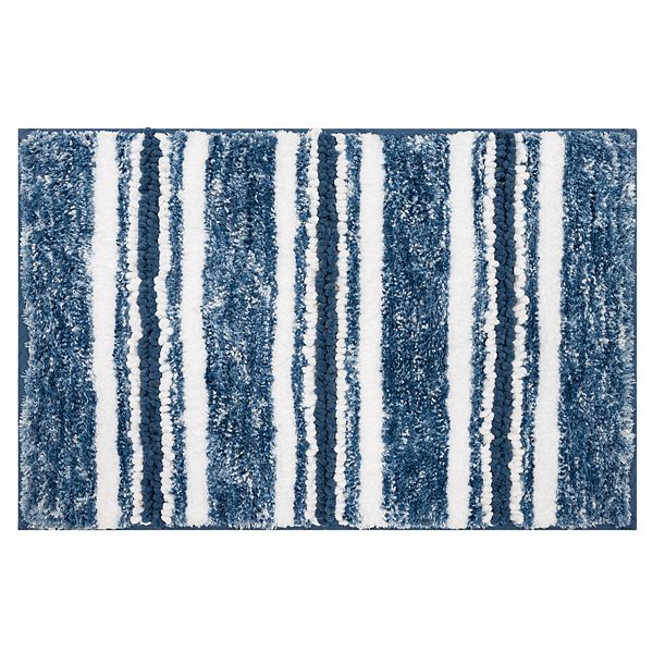 Sonoma Goods For Life® Texture Striped Bath Rug - Stone Blue (24X38)