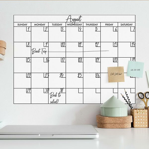 RoomMates Basics De Calendar P&amp;S Giant Wall Decal