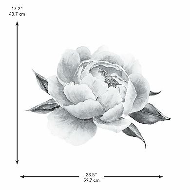 RoomMates Black Peonies Peel & Stick Giant Wall Decals