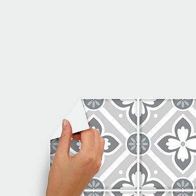 RoomMates Galway Gray Tile Backsplash Peel & Stick Giant Decal