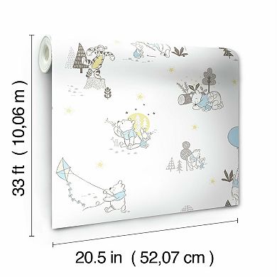 Disney's Winnie The Pooh Playmates Peel & Stick Wallpaper by RoomMates