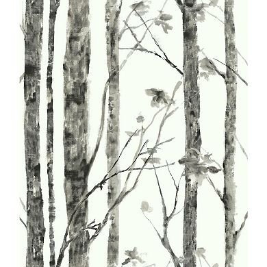 RoomMates Trees Peel & Stick Wallpaper