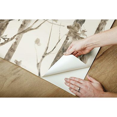 RoomMates Trees Peel & Stick Wallpaper