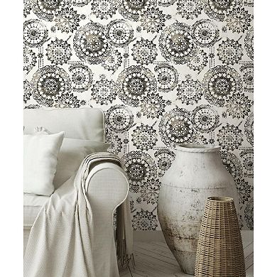 RoomMates Bohemian Medallion Peel & Stick Wallpaper