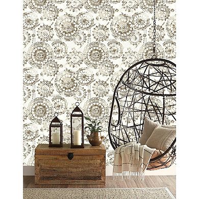 RoomMates Bohemian Medallion Peel & Stick Wallpaper