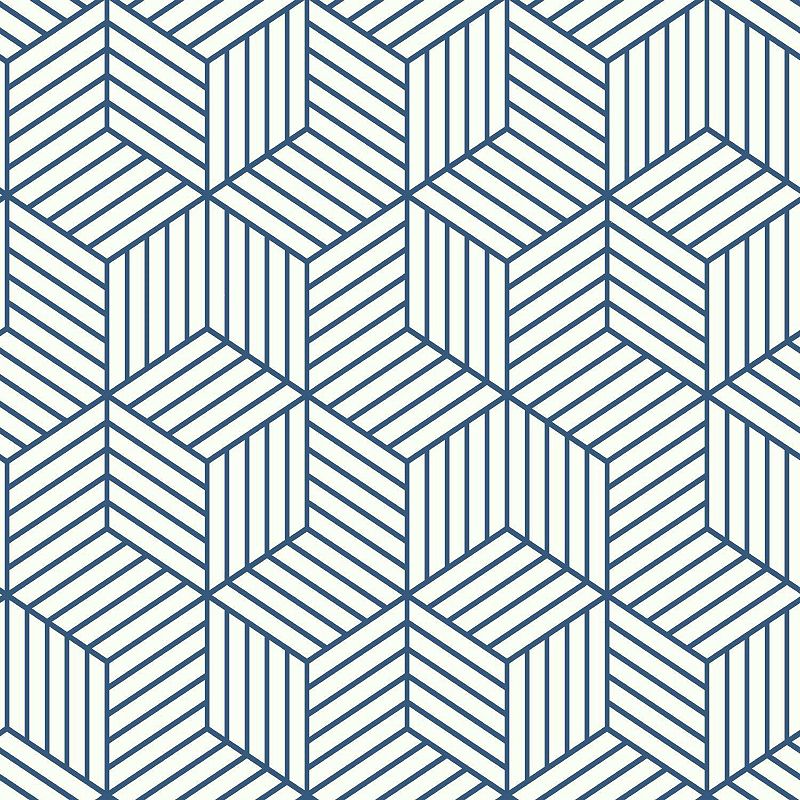 RoomMates Striped Hexagon Peel & Stick Wallpaper, Multicolor