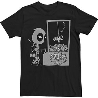 Big & Tall Marvel Deadpool Claw Machine Drawing Tee