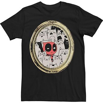 Big & Tall Marvel Deadpool Cats Rule Everything Around Me Tee