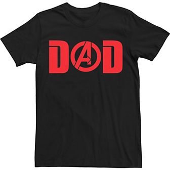 Big & Tall Marvel Dad Father Text Tee