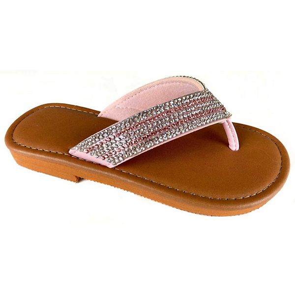 Capelli rhinestone hot sale flip flops