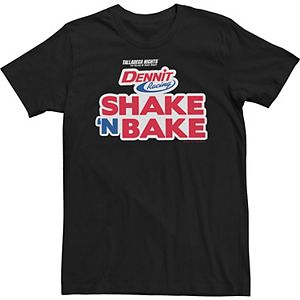 Men S Talladega Nights Dennit Racing Shake N Bake Logo Graphic Tee