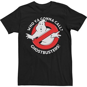 Big & Tall Ghostbusters Who Ya Gonna Call Poster Tee