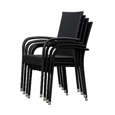 Patio Sense Morgan Indoor / Outdoor Arm Chair 4-piece Set