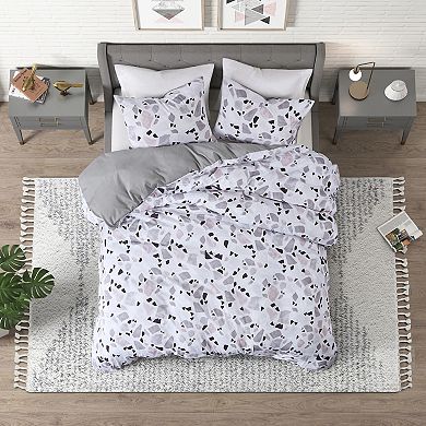 CosmoLiving by Cosmopolitan Terrazzo Cotton Printed Comforter Set