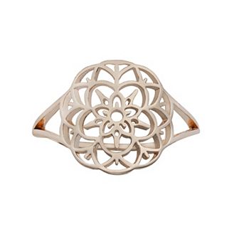 LC Lauren Conrad Rose Gold Tone Floral Filigree Ring