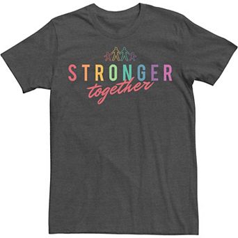 Big & Tall Family Stronger Together Typographic Tee