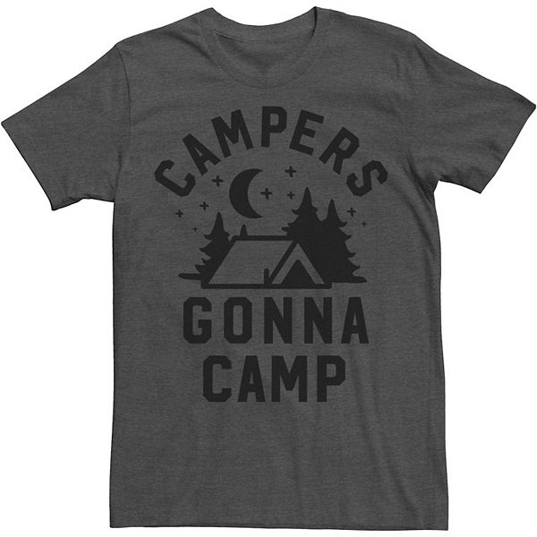 Big & Tall Campers Gonna Camp Text Tee