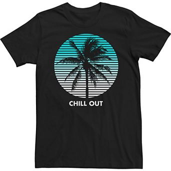 Big & Tall Chill Out Palm Tree Lines Tee