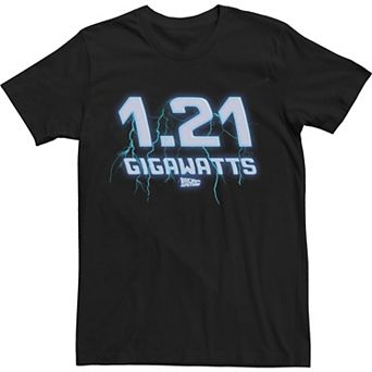Big & Tall Back To The Future 1.21 Gigawatts Vintage Tee