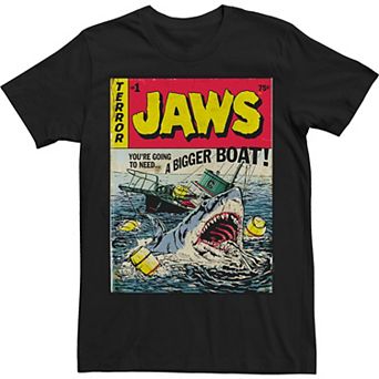 Big & Tall Jaws Pulp Attack Vintage Comic Tee