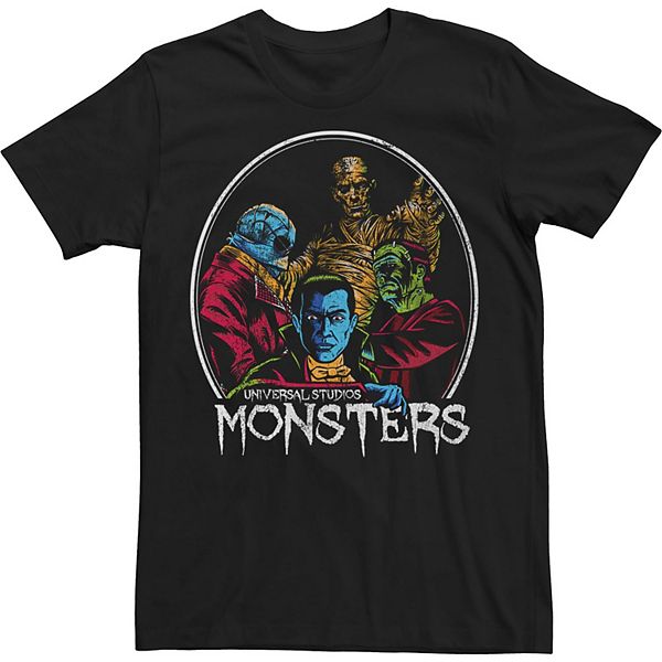 Big & Tall Universal Monsters Monster Frame Poster Tee