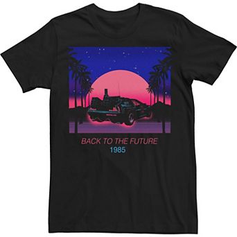 Big & Tall Back To The Future Back To The Neon Poster Tee