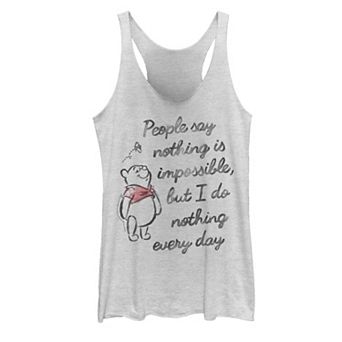 Disney's Winnie The Pooh Juniors' People Say Nothing Is Impossible Tank Top