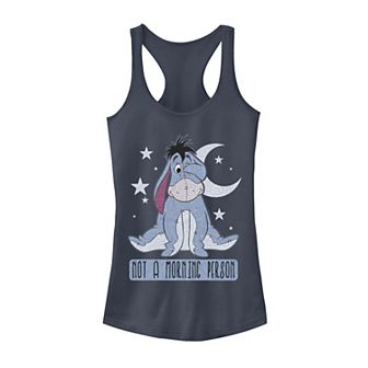 Disney's Winnie The Pooh Eeyore Juniors' Not A Morning Person Tank Top