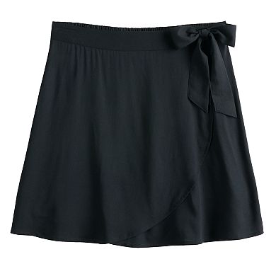 Juniors' SO® Faux Wrap Skirt
