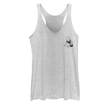 Disney's Winnie The Pooh Juniors' Simple Left Chest Tank Top