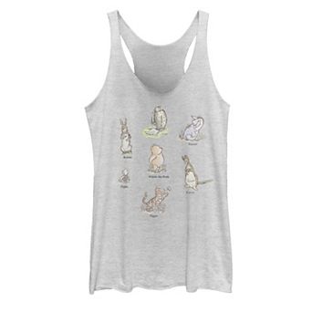Disney's Winnie The Pooh Classic Group Shot Juniors' Tank Top