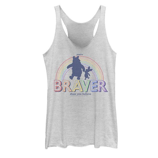 Juniors Disney Winnie The Pooh Pride You Re Braver Than You Believe Tank