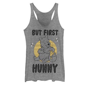 Disney's Winnie The Pooh But First Hunny, Honey Juniors' Tank Top