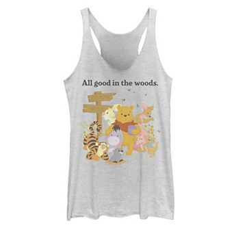 Disney's Winnie The Pooh Group Shot All Good In The Woods Juniors' Tank Top