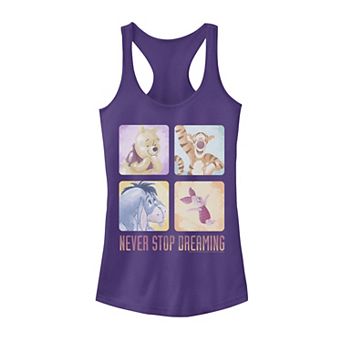 Juniors' Disney Winnie The Pooh Friends Never Stop Dreaming Tank Top
