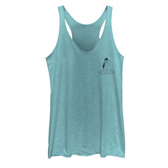 Disney's Winnie The Pooh Eeyore Simple Left Chest Juniors' Tank Top