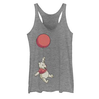 Disney's Winnie The Pooh Floating Red Balloon Juniors' Tank Top
