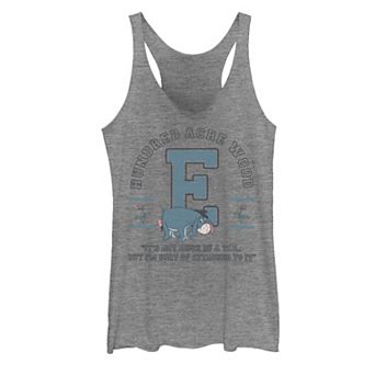 Disney's Winnie The Pooh Eeyore Not Much Of A Tail Quote Juniors' Tank Top