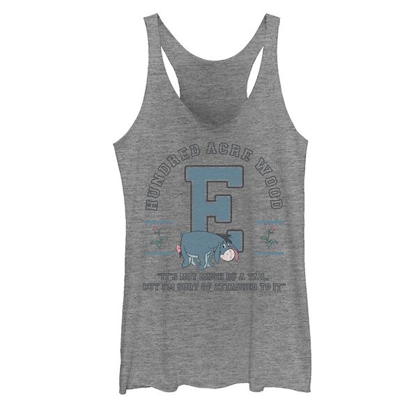 Juniors' Disney Winnie The Pooh Eeyore Not Much Of A Tail Quote Tank Top