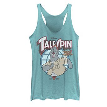 Disney's TaleSpin Baloo Juniors' Logo Tank Top