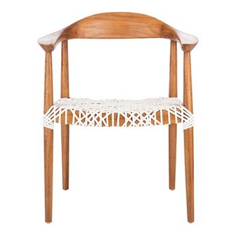 Safavieh Juneau Leather Woven Accent Chair
