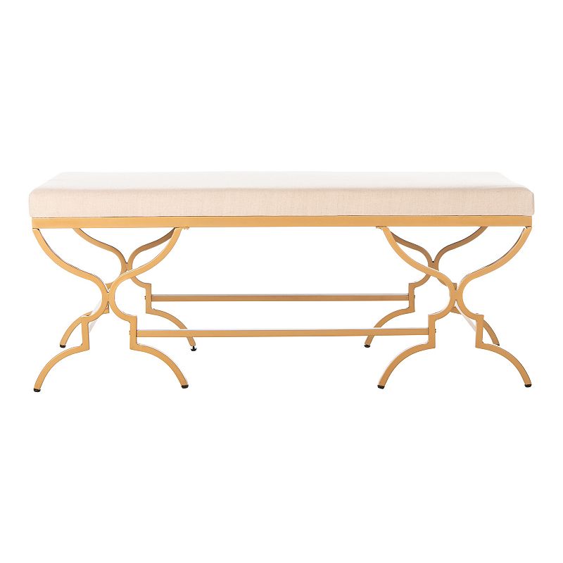 Safavieh Juliet Rectangular Bench, Beig/Green