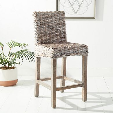 Safavieh Tobie Rattan Counter Stool 